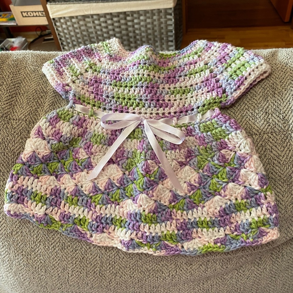 Crochet Baby Dress, Easter Dress